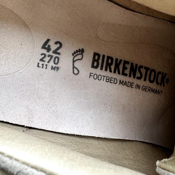 Birkenstock Bend Sneakers Suede Cork Lace Up Low Top Sandcastle 11 NWOT main image 4